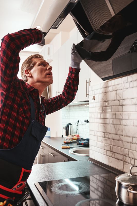 Downdraft Hood Installation detail